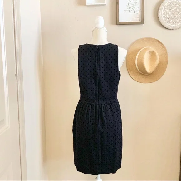 J.Crew Sleeveless Velvet Polka Dot Dress - Picture 5 of 11